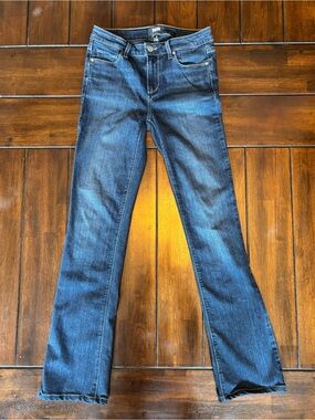 PAIGE Manhattan Dark Wash Slim Fit Bootcut Everyday Blue Jeans Size 28